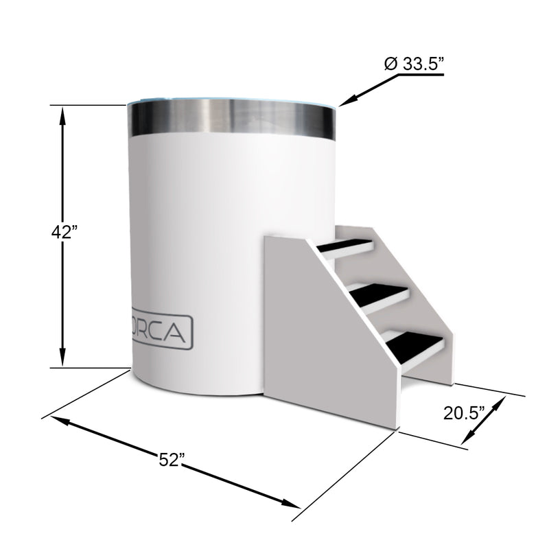 THE WELL - STAINLESS STEEL ICE BARREL IN WHITE