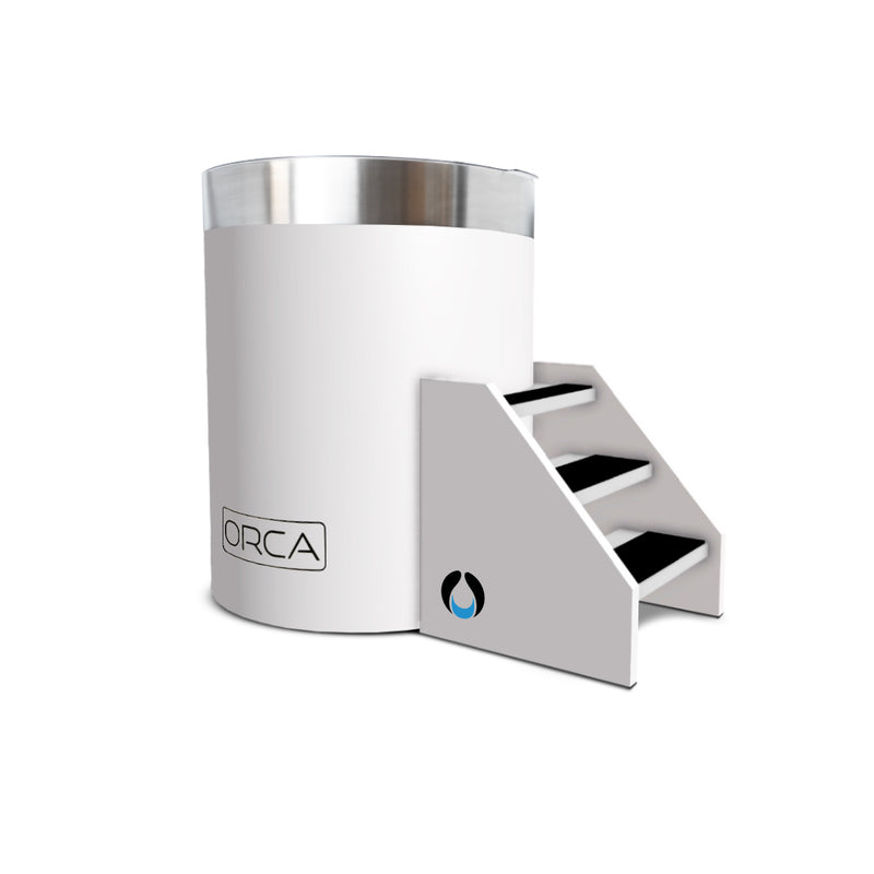 THE WELL - STAINLESS STEEL ICE BARREL IN WHITE