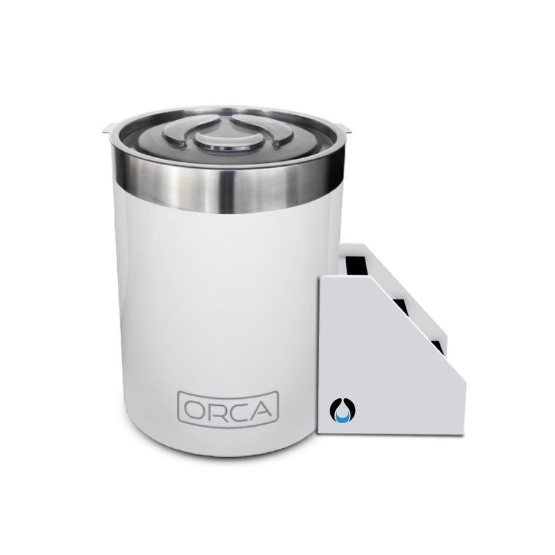 THE WELL - STAINLESS STEEL ICE BARREL IN WHITE