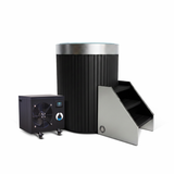 THE WELL - STAINLESS STEEL ICE BARREL IN BLACK TIMBER (FAUX) (PRE-ORDER NOW)