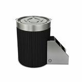 THE WELL - STAINLESS STEEL ICE BARREL IN BLACK TIMBER (FAUX) (PRE-ORDER NOW)