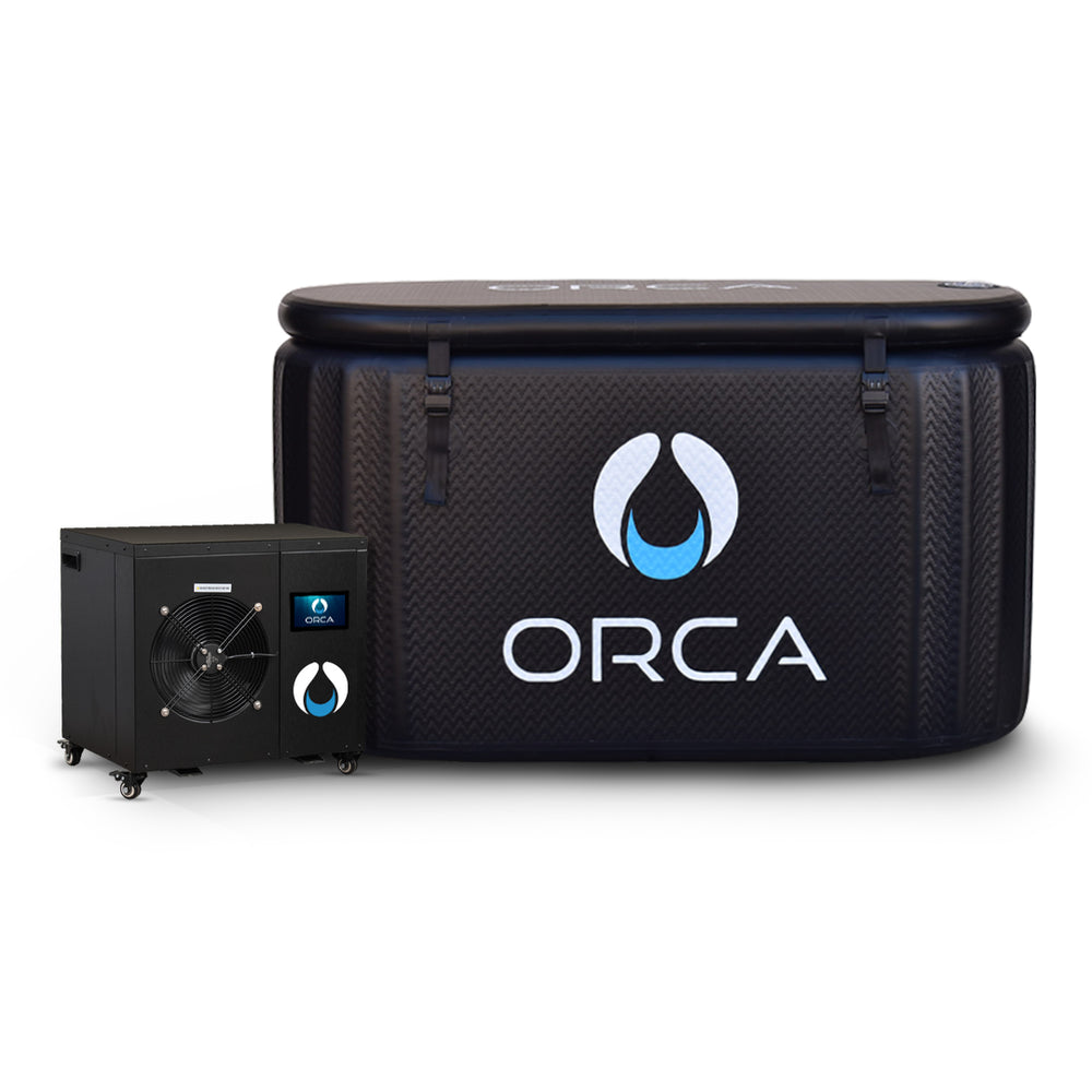 COLD PLUNGE - THE MIGALOO IN BLACK & 3/4HP CHILLER (INDOOR/OUTDOOR