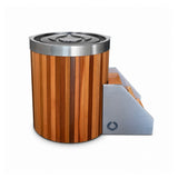 THE WELL - STAINLESS STEEL ICE BARREL IN CEDAR