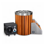 THE WELL - STAINLESS STEEL ICE BARREL IN CEDAR