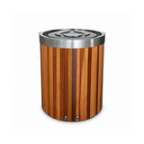 THE WELL - STAINLESS STEEL ICE BARREL IN CEDAR