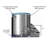 THE WELL - STAINLESS STEEL ICE BARREL IN BLACK