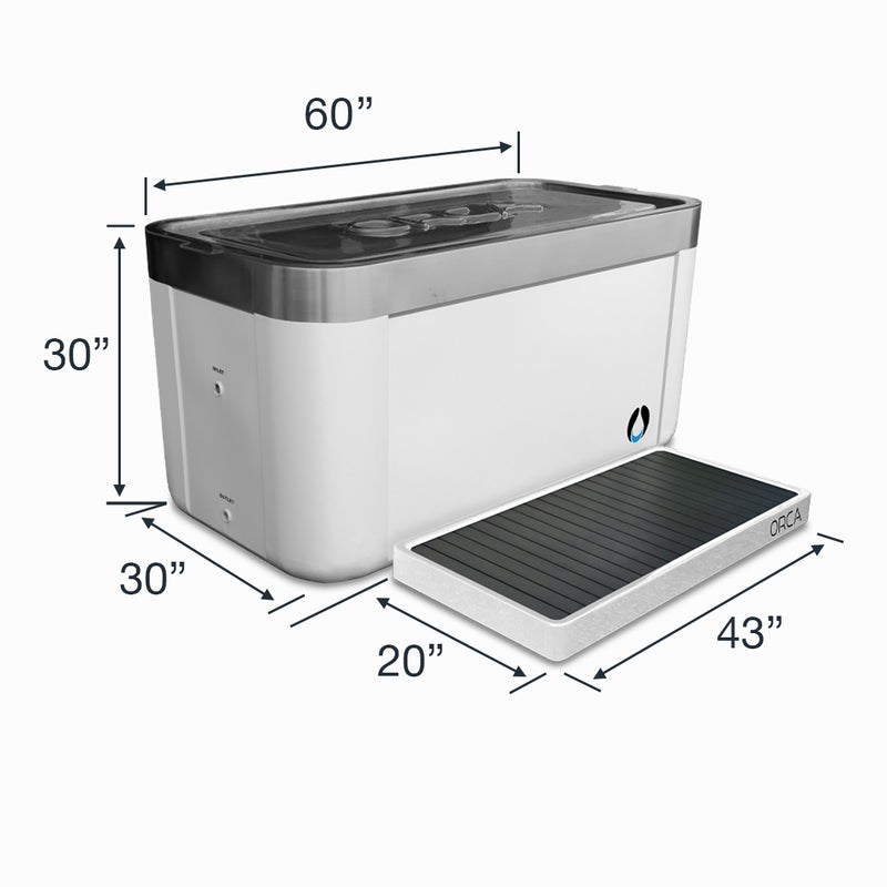 THE TANK - STAINLESS STEEL PLUNGE IN WHITE